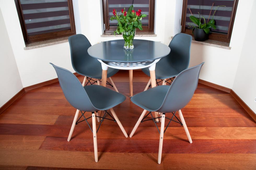 STÓŁ NOWOCZESNE kolekcja MEDIOLAN OKRĄGŁY 80 cm kolor GRAFITOWY - Stół MEDIOLAN grafit OKRĄGŁY 80 cm - obrazek 12