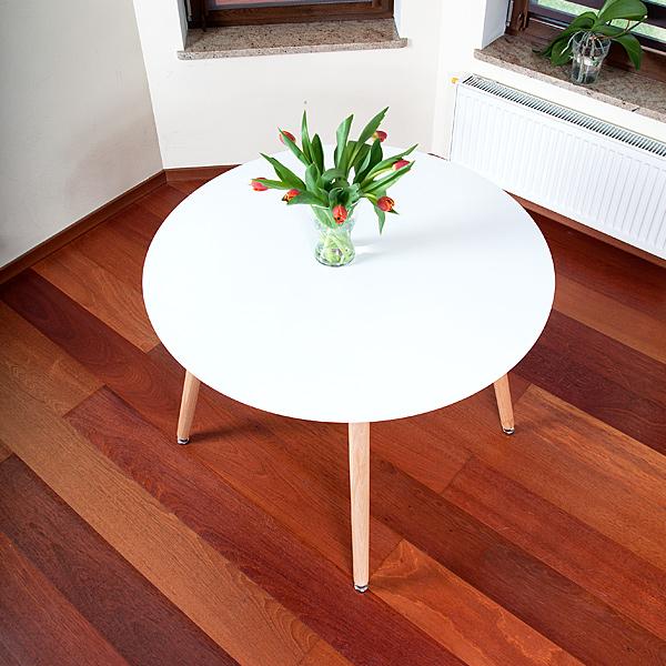 STÓŁ NOWOCZESNE kolekcja MEDIOLAN OKRĄGŁY 100 cm kolor BIAŁY - Stół MEDIOLAN biały OKRĄGŁY 100 cm - obrazek 5