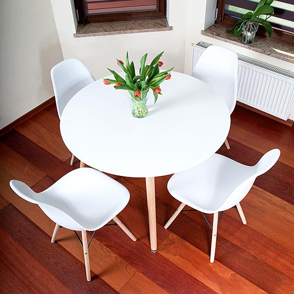 STÓŁ NOWOCZESNE kolekcja MEDIOLAN OKRĄGŁY 100 cm kolor BIAŁY - Stół MEDIOLAN biały OKRĄGŁY 100 cm - obrazek 6