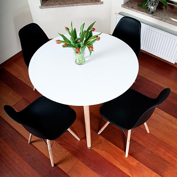 STÓŁ NOWOCZESNE kolekcja MEDIOLAN OKRĄGŁY 100 cm kolor BIAŁY - Stół MEDIOLAN biały OKRĄGŁY 100 cm - obrazek 7