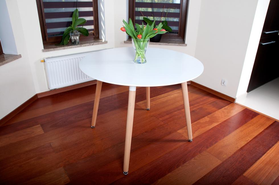 STÓŁ NOWOCZESNE kolekcja MEDIOLAN OKRĄGŁY 100 cm kolor BIAŁY - Stół MEDIOLAN biały OKRĄGŁY 100 cm