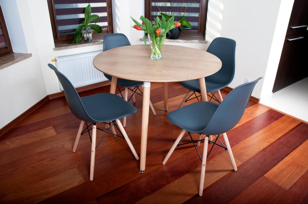 STÓŁ NOWOCZESNE kolekcja MEDIOLAN OKRĄGŁY 100 cm kolor DREWNOPODODNY - Stół MEDIOLAN drewnopodobny OKRĄGŁY 100 cm - obrazek 11