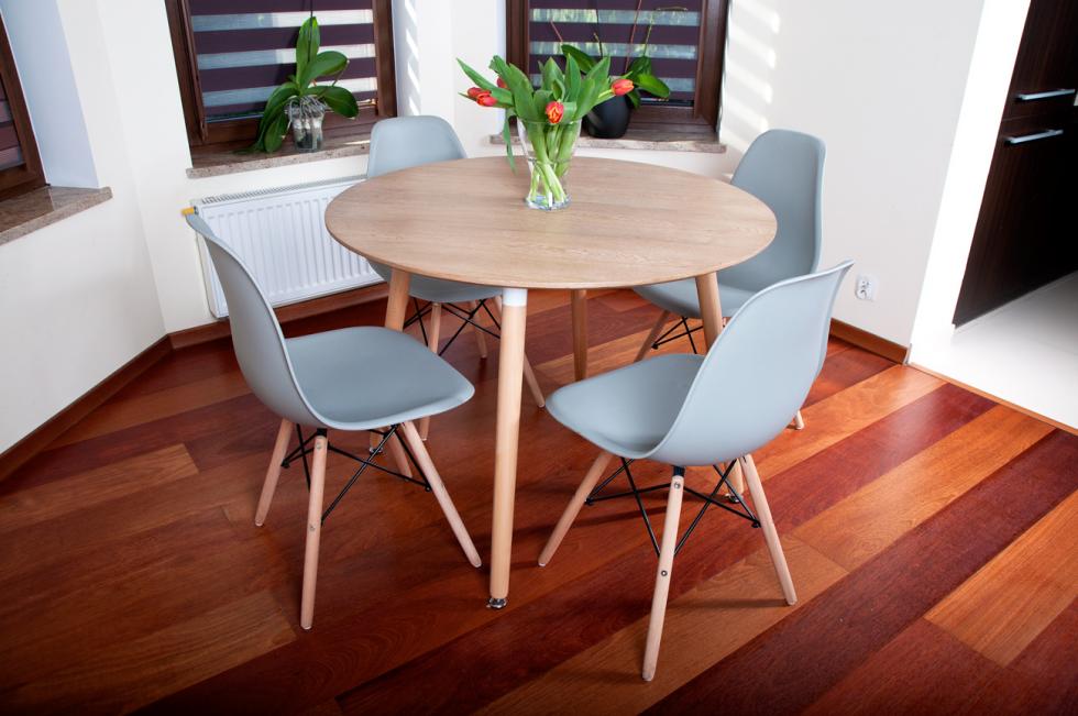 STÓŁ NOWOCZESNE kolekcja MEDIOLAN OKRĄGŁY 100 cm kolor DREWNOPODODNY - Stół MEDIOLAN drewnopodobny OKRĄGŁY 100 cm - obrazek 12