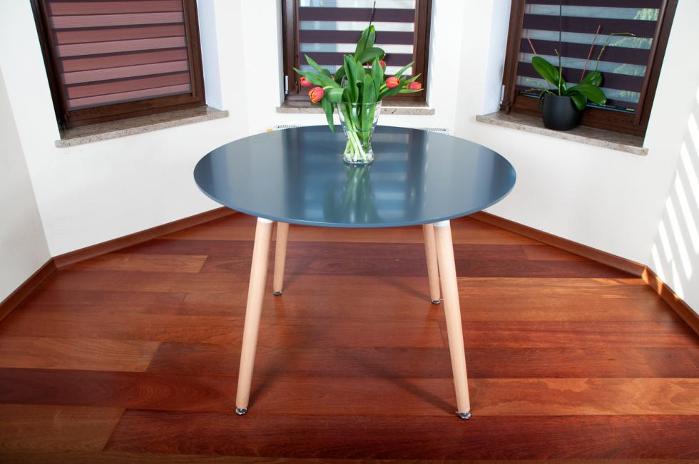 STÓŁ NOWOCZESNE kolekcja MEDIOLAN OKRĄGŁY 100 cm kolor GRAFITOWY - Stół MEDIOLAN grafit OKRĄGŁY 100 cm - obrazek 5