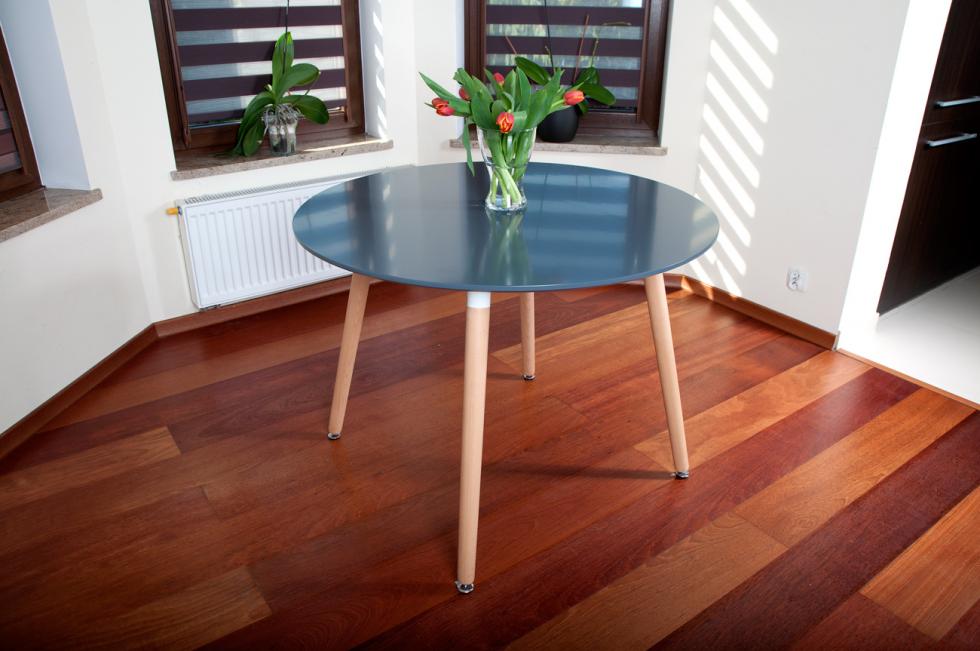 STÓŁ NOWOCZESNE kolekcja MEDIOLAN OKRĄGŁY 100 cm kolor GRAFITOWY - Stół MEDIOLAN grafit OKRĄGŁY 100 cm