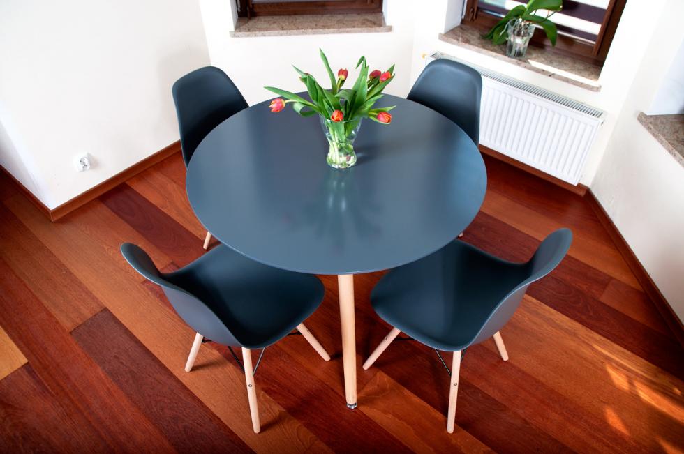 STÓŁ NOWOCZESNE kolekcja MEDIOLAN OKRĄGŁY 100 cm kolor GRAFITOWY - Stół MEDIOLAN grafit OKRĄGŁY 100 cm - obrazek 10