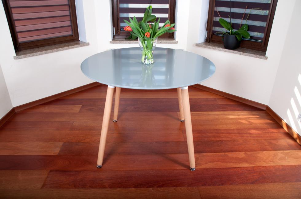 STÓŁ NOWOCZESNE kolekcja MEDIOLAN OKRĄGŁY 100 cm kolor SZARY - Stół MEDIOLAN szary OKRĄGŁY 100 cm - obrazek 5