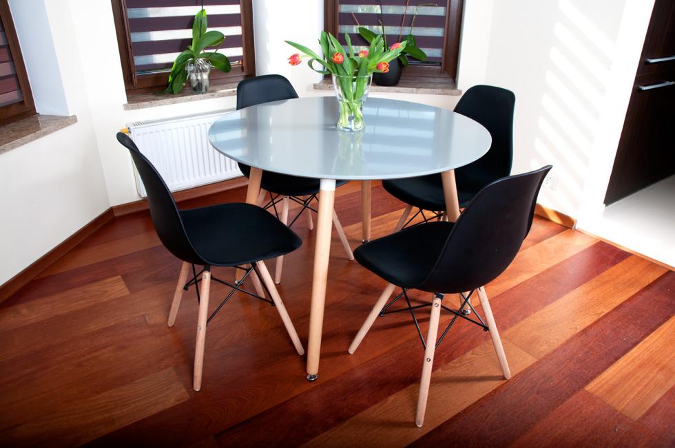 STÓŁ NOWOCZESNE kolekcja MEDIOLAN OKRĄGŁY 100 cm kolor SZARY - Stół MEDIOLAN szary OKRĄGŁY 100 cm - obrazek 9