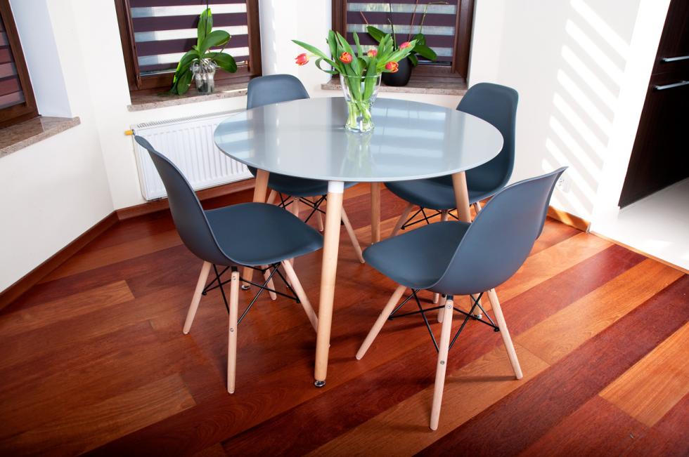 STÓŁ NOWOCZESNE kolekcja MEDIOLAN OKRĄGŁY 100 cm kolor SZARY - Stół MEDIOLAN szary OKRĄGŁY 100 cm - obrazek 10