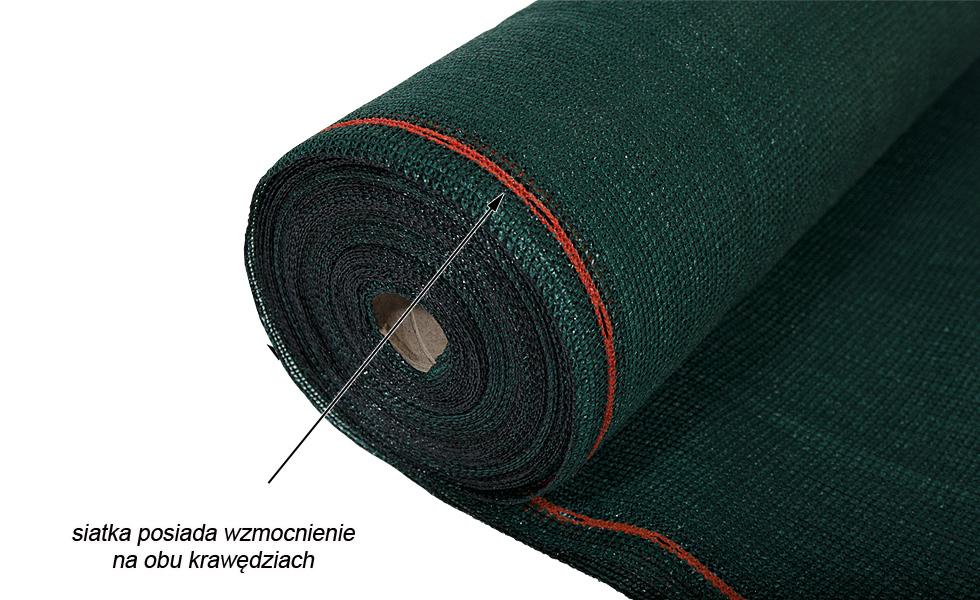 SIATKA OSŁONOWA cieniująca 62% CIEŃ - szer. 150 cm dłogość 50 mb - obrazek 9