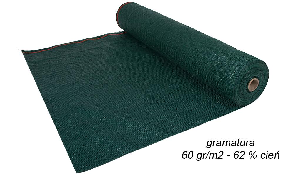 SIATKA OSŁONOWA cieniująca 62% CIEŃ - szer. 150 cm dłogość 50 mb - obrazek 12