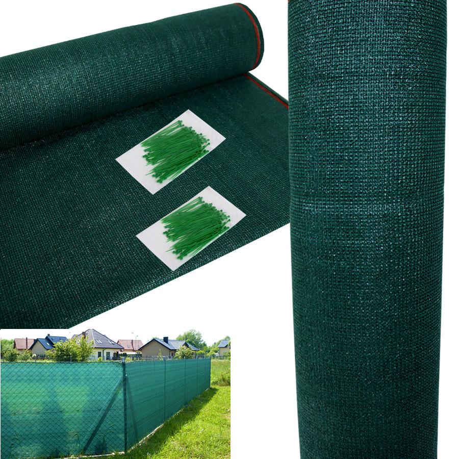 SIATKA OSŁONOWA cieniująca 62% CIEŃ - szer. 150 cm dłogość 50 mb