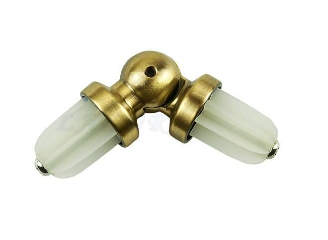 ŁĄCZNIK KĄTOWY WYKUSZOWY ANTYK MOSIĄDZ FI 19 MM - ŁĄCZNIK KATOWY