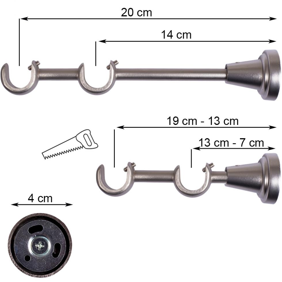 WSPORNIK PODWÓJNY FI 19+19 SATYNA - WSPORNIK PODWÓJNY FI 19+19 SATYNA - obrazek 4