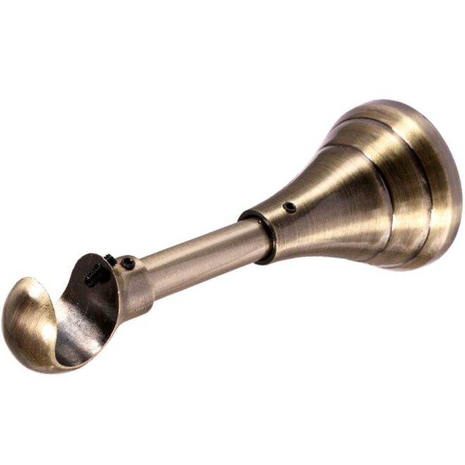 WSPORNIK REGULOWANY POJEDYNCZY 19 mm KARNISZ ZŁOTY ANTYK - WSPORNIK REGULOWANY POJEDYNCZY 19 mm KARNISZ ZŁOTY ANTYK