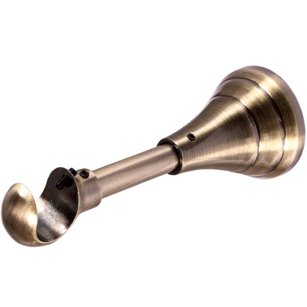 WSPORNIK REGULOWANY POJEDYNCZY 19 mm KARNISZ ZŁOTY ANTYK - WSPORNIK REGULOWANY POJEDYNCZY 19 mm KARNISZ ZŁOTY ANTYK