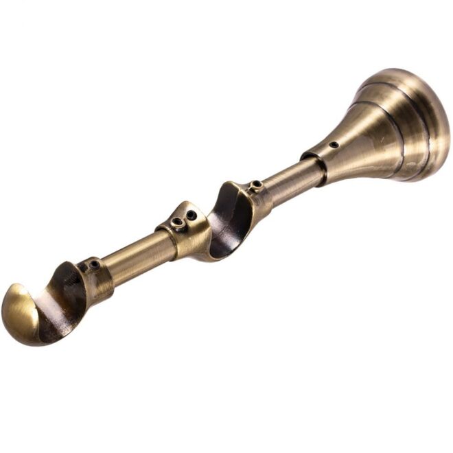 WSPORNIK REGULOWANY PODWÓJNY 19+19 mm ZŁOTY ANTYK - WSPORNIK PODWÓJNY 19+19 mm ZŁOTY ANTYK