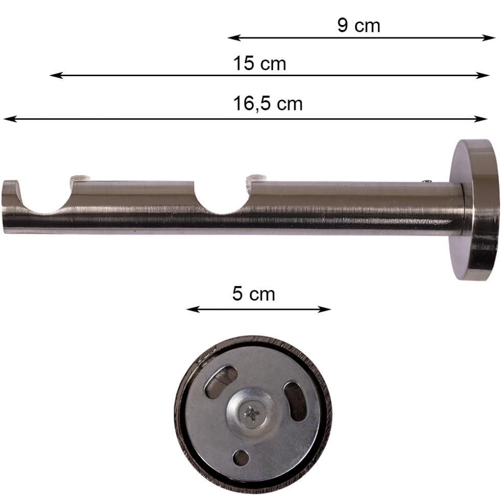 WSPORNIK PODWÓJNY 19 + 19 PROSTY STAL NIERDZEWNA - WSPORNIK PODWÓJNY 19 + 19 PROSTY STAL NIERDZEWNA - obrazek 4