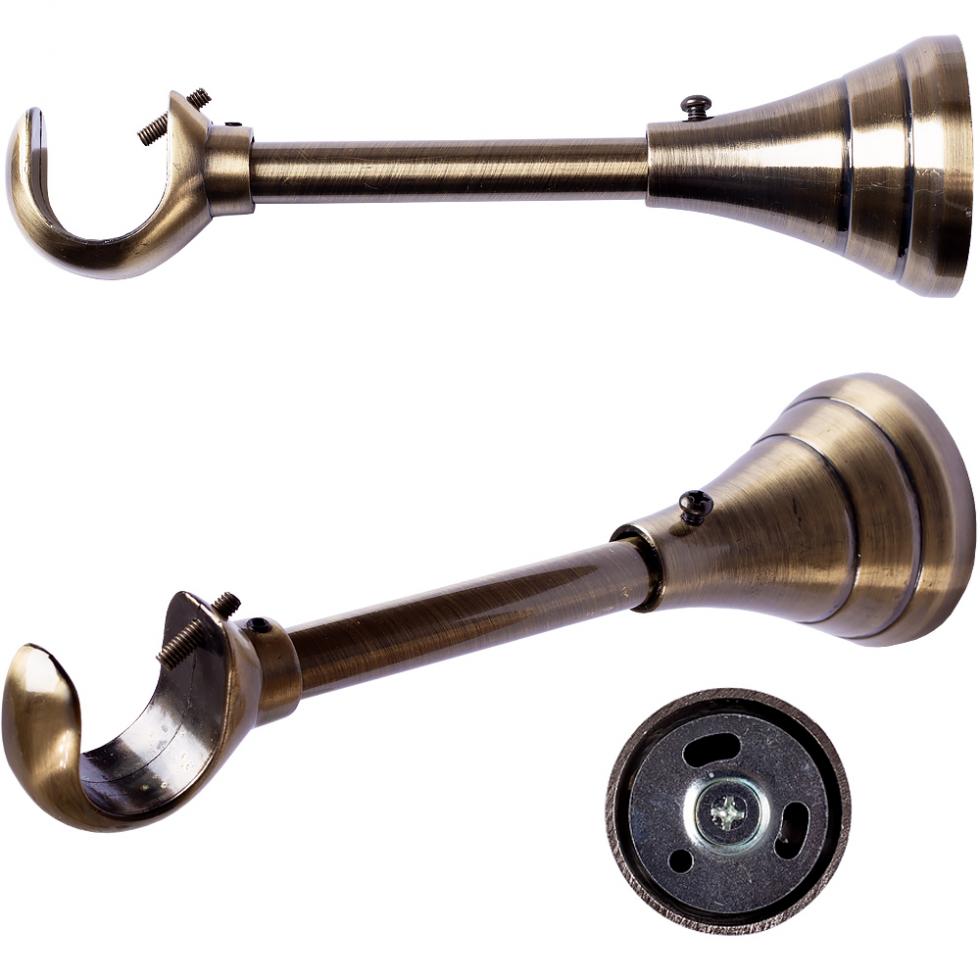 WSPORNIK REGULOWANY POJEDYNCZY 25 MM KARNISZ ZŁOTY ANTYK - WSPORNIK REGULOWANY POJEDYNCZY 25 MM KARNISZ ZŁOTY ANTYK - obrazek 2