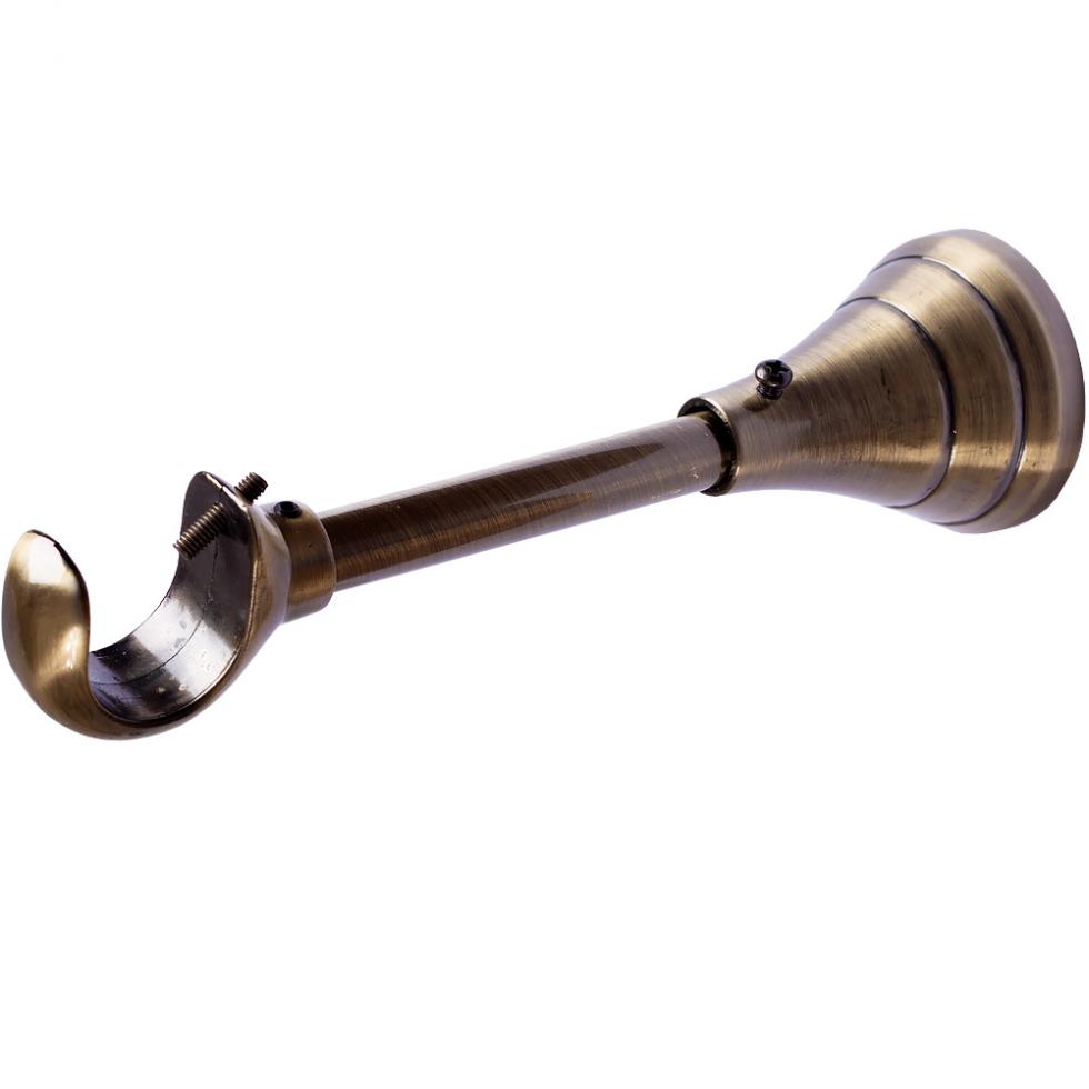 WSPORNIK REGULOWANY POJEDYNCZY 25 MM KARNISZ ZŁOTY ANTYK - WSPORNIK REGULOWANY POJEDYNCZY 25 MM KARNISZ ZŁOTY ANTYK