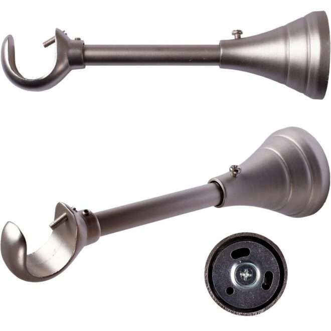 Alternative view of WSPORNIK REGULOWANY POJEDYNCZY 25 MM KARNISZ SATYNA - WSPORNIK REGULOWANY POJEDYNCZY 25 MM KARNISZ SATYNA