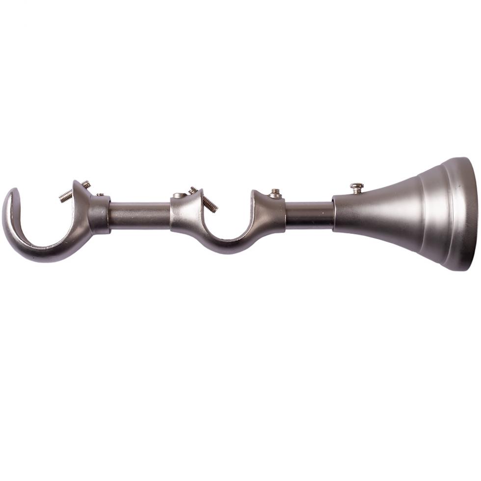 WSPORNIK REGULOWANY PODWÓJNY 25+19 mm KARNISZ SATYNA - WSPORNIK REGULOWANY PODWÓJNY 25+19 mm KARNISZ SATYNA - obrazek 3