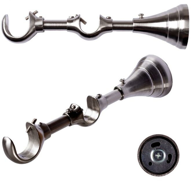 Alternative view of WSPORNIK REGULOWANY PODWÓJNY 25+19 mm KARNISZ STAL NIERDZEWNA - WSPORNIK REGULOWANY PODWÓJNY 25+19 mm KARNISZ STAL NIERDZEWNA