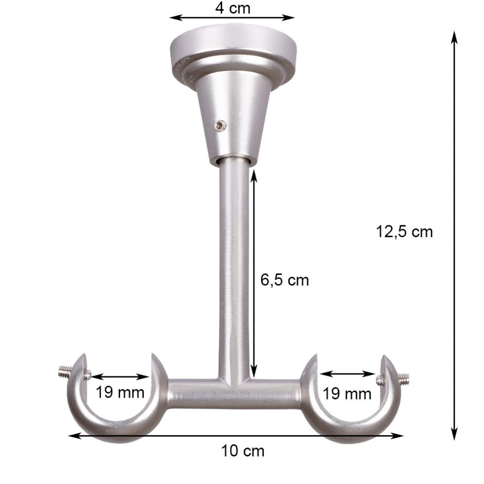 WSPORNIK SUFITOWY 19+19 KARNISZ SATYNA - WSPORNIK SUFITOWY 19+19 KARNISZ SATYNA - obrazek 4