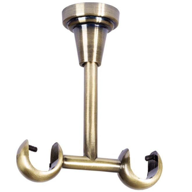 WSPORNIK SUFITOWY 19+19 KARNISZ ZŁOTY ANTYK - WSPORNIK SUFITOWY 19+19 KARNISZ ZŁOTY ANTYK