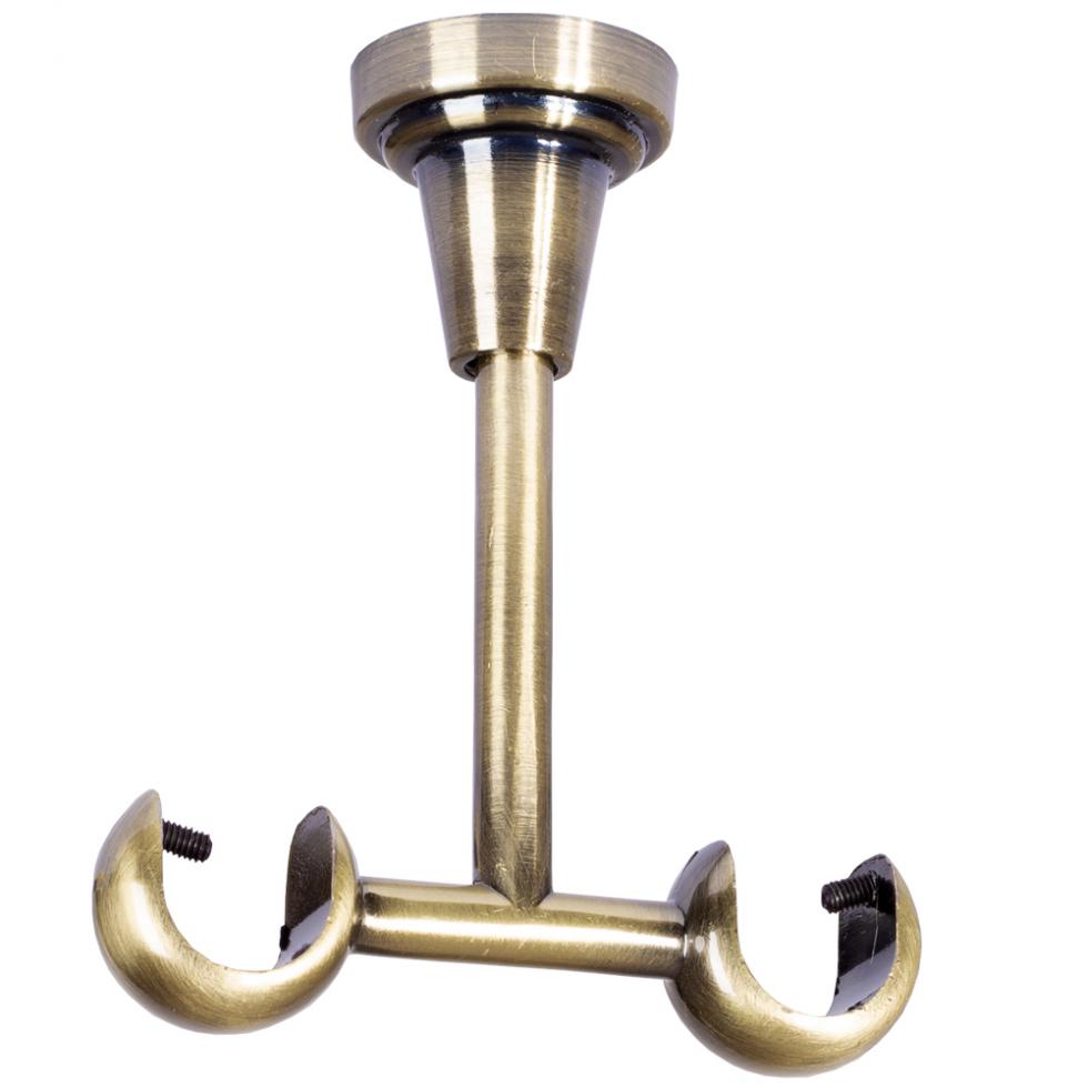 WSPORNIK SUFITOWY 19+19 KARNISZ ZŁOTY ANTYK - WSPORNIK SUFITOWY 19+19 KARNISZ ZŁOTY ANTYK