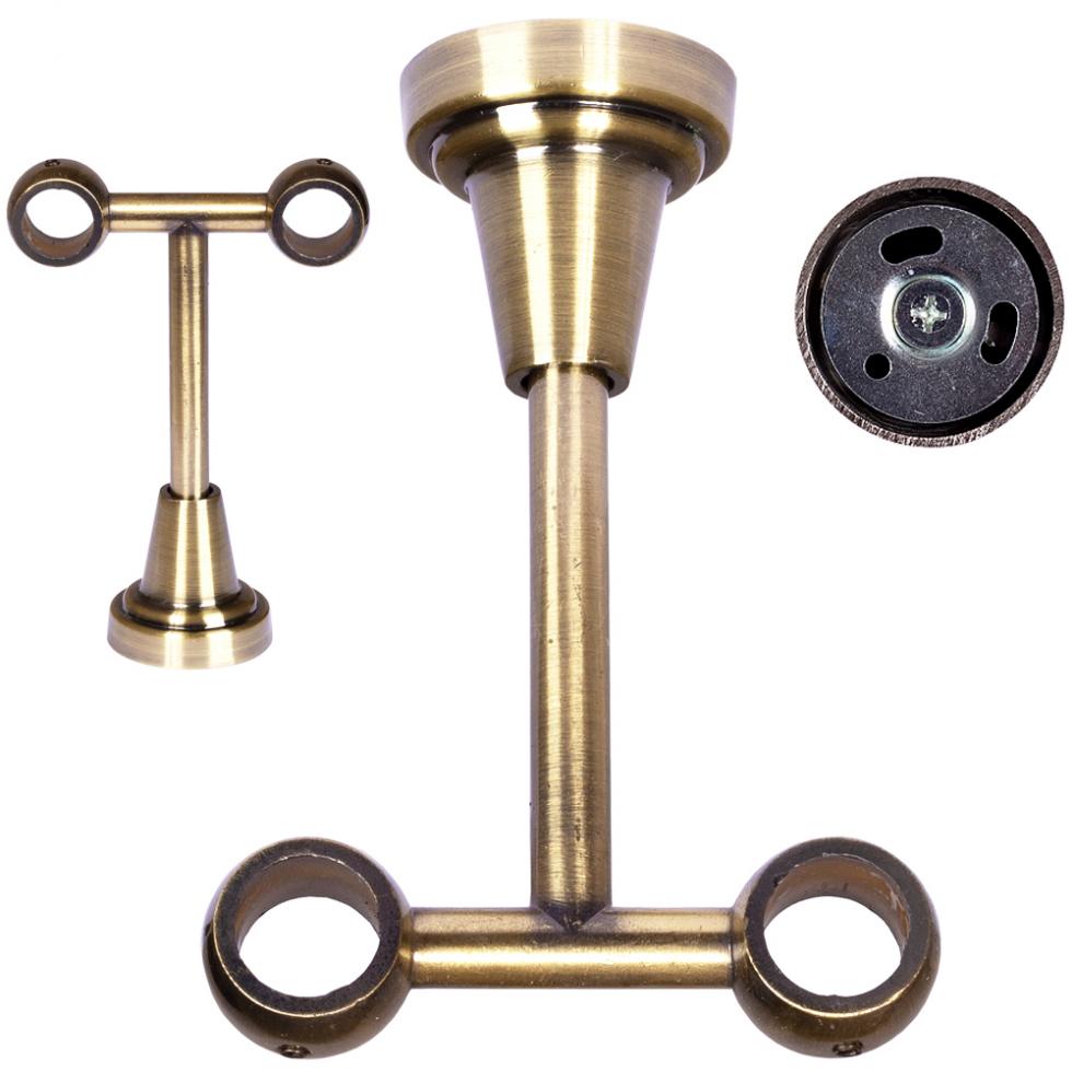 WSPORNIK SUFITOWY 16 + 16 KARNISZ ZŁOTY ANTYK - WSPORNIK SUFITOWY 16 + 16 KARNISZ ZŁOTY ANTYK - obrazek 2