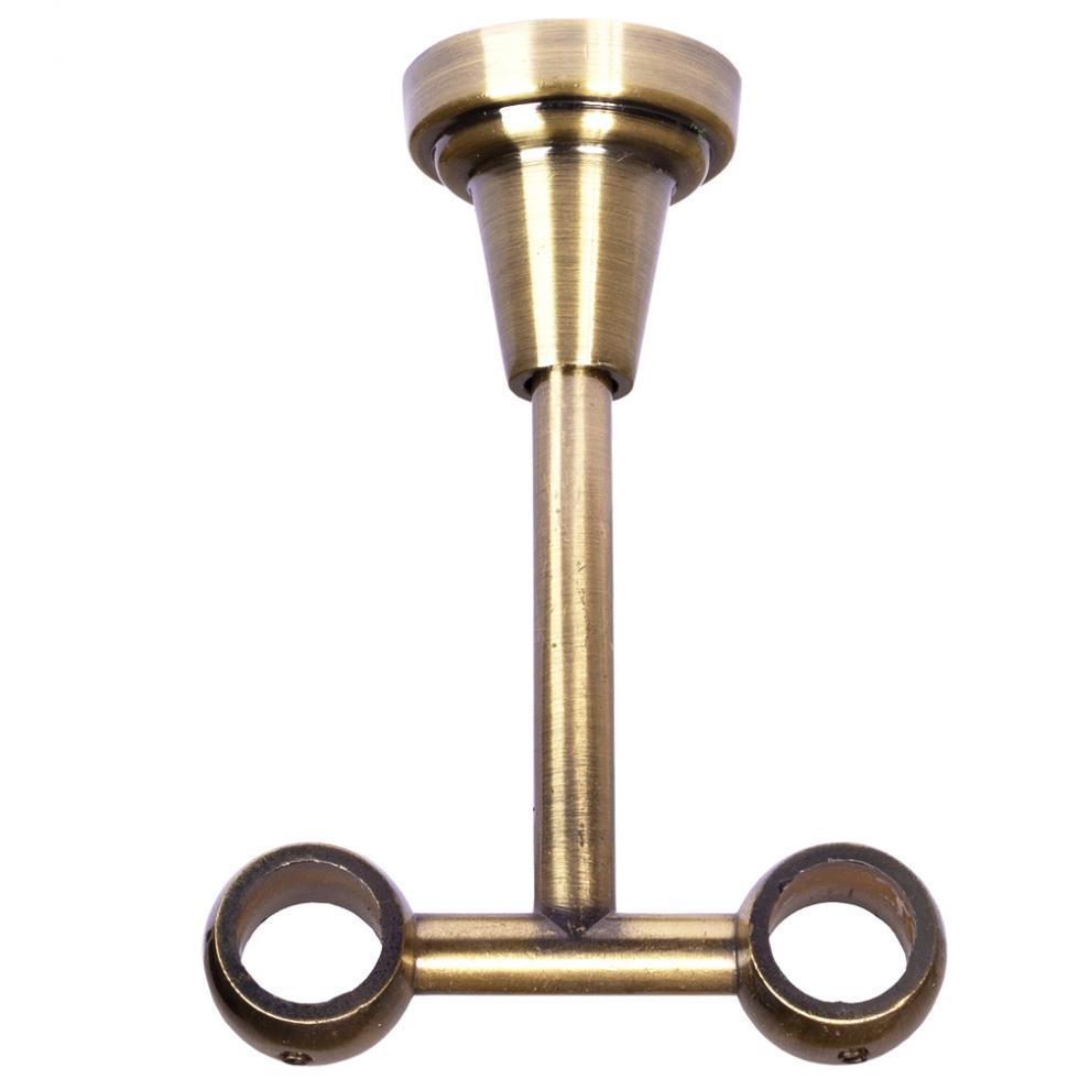 WSPORNIK SUFITOWY 16 + 16 KARNISZ ZŁOTY ANTYK - WSPORNIK SUFITOWY 16 + 16 KARNISZ ZŁOTY ANTYK