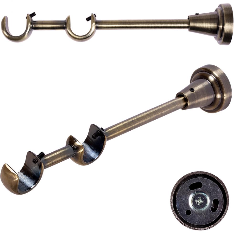 WSPORNIK PODWÓJNY 16+16 KARNISZ ZŁOTY ANTYK - WSPORNIK PODWÓJNY 16+16+16 KARNISZ ZŁOTY ANTYK - obrazek 2