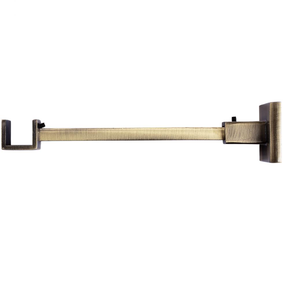 WSPORNIK POJEDYNCZY KWADRO KARNISZ ZŁOTY ANTYK - WSPORNIK POJEDYNCZY KWADRO KARNISZ ZŁOTY ANTYK - obrazek 2