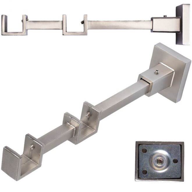 Alternative view of WSPORNIK PODWÓJNY KWADRO KARNISZ SATYNA - WSPORNIK PODWÓJNY KWADRO KARNISZ SATYNA