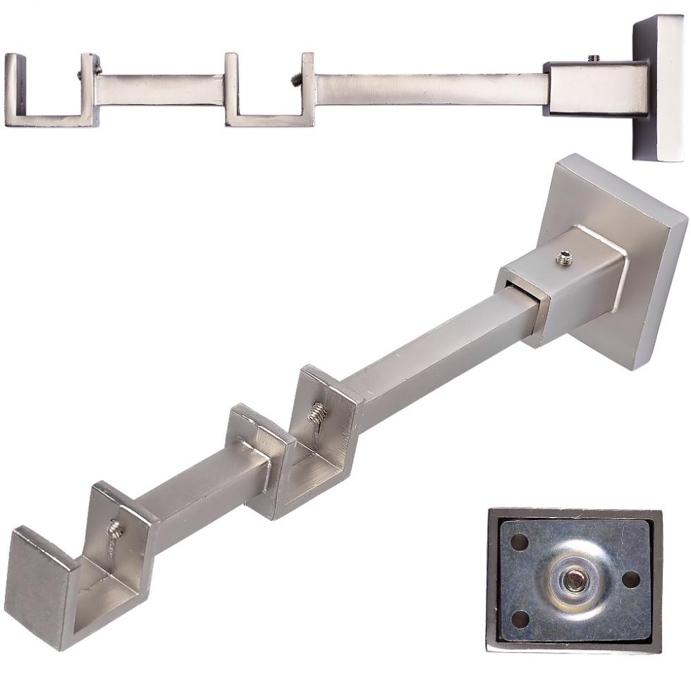 WSPORNIK PODWÓJNY KWADRO KARNISZ SATYNA - WSPORNIK PODWÓJNY KWADRO KARNISZ SATYNA - obrazek 2