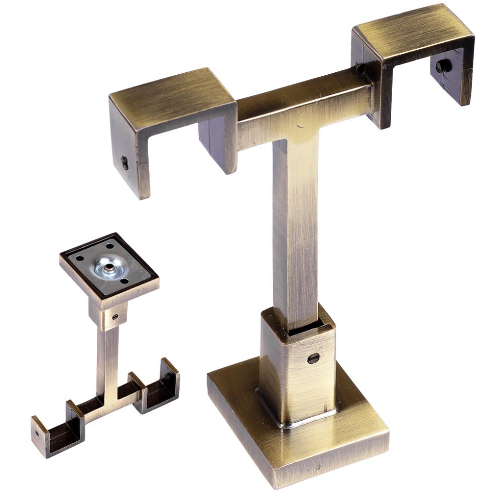 WSPORNIK SUFITOWY KWADRO KARNISZ ZŁOTY ANTYK - WSPORNIK SUFITOWY KWADRO KARNISZ ZŁOTY ANTYK - obrazek 2