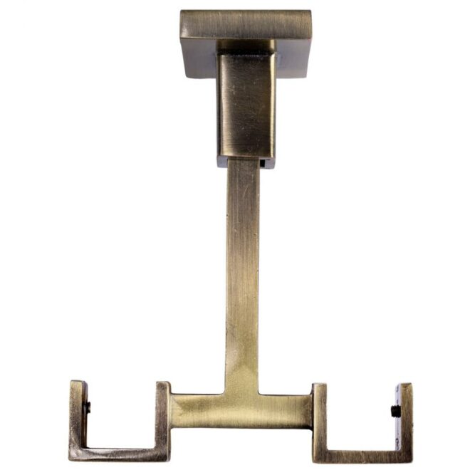 WSPORNIK SUFITOWY KWADRO KARNISZ ZŁOTY ANTYK - WSPORNIK SUFITOWY KWADRO KARNISZ ZŁOTY ANTYK