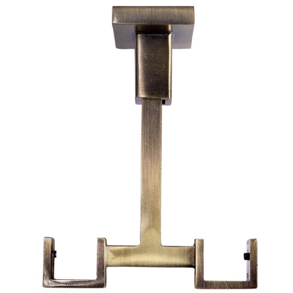 WSPORNIK SUFITOWY KWADRO KARNISZ ZŁOTY ANTYK - WSPORNIK SUFITOWY KWADRO KARNISZ ZŁOTY ANTYK