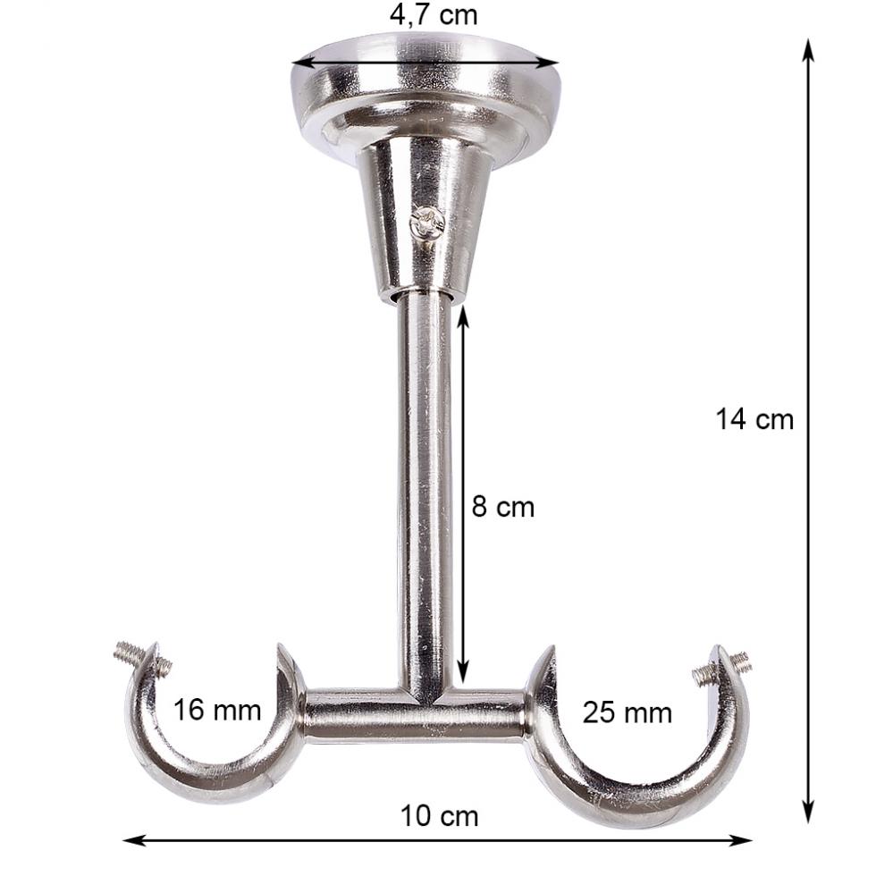 WSPORNIK SUFITOWY 25+16 KARNISZ STAL NIERDZEWNA - WSPORNIK SUFITOWY 25+16 KARNISZ STAL NIERDZEWNA - obrazek 4