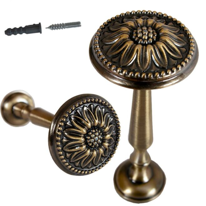 Alternative view of ROZETA DEKORACYJNA OKRĄGŁA DO UPINANIA FIRAN ZŁOTY ANTYK - ROZETA DEKORACYJNA OKRĄGŁA DO UPINANIA FIRAN ZŁOTY ANTYK