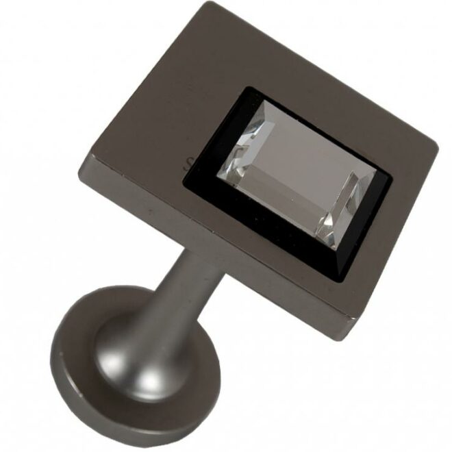 ROZETA DEKORACYJNA CRYSTAL KWADRAT SATYNA - ROZETA DEKORACYJNA OKRĄGŁA DO UPINANIA FIRAN SATYNA