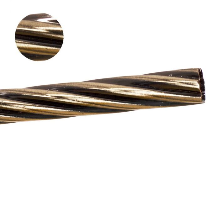 Alternative view of Rura fi 25 Złoty Antyk SKRĘTNA Drążek - Rura fi 25 Złoty Antyk SKRĘTNA Drążek 240cm