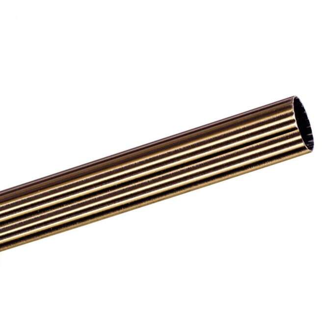 Alternative view of Rura fi 19 Złoty Antyk Ryflowana Drążek - Rura fi 19 Złoty Antyk Ryflowana Drążek 200cm