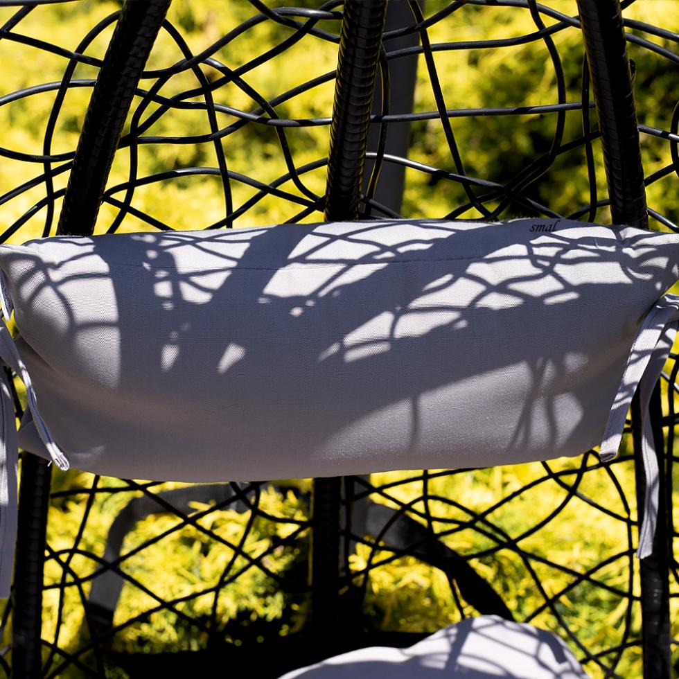 FOTEL wiszący IBIZA ogrodowy bujany kosz kokon k. CZARNY - Fotel IBIZA kolor CZARNY - obrazek 13