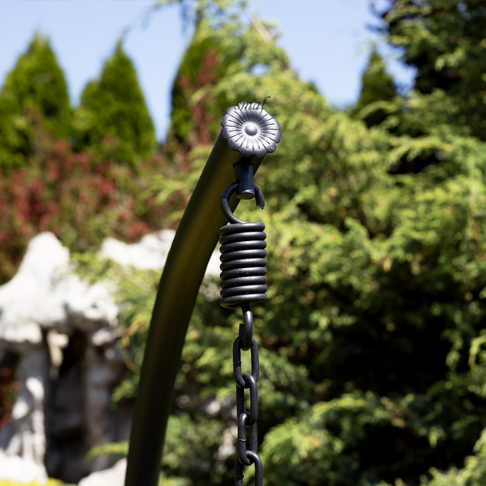 FOTEL wiszący IBIZA ogrodowy bujany kosz kokon k. CZARNY - Fotel IBIZA kolor CZARNY - obrazek 15