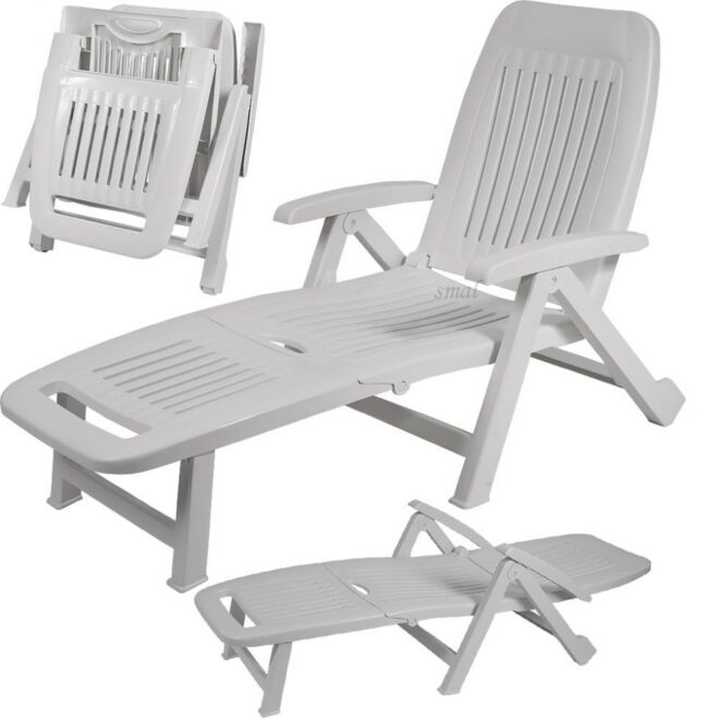 Alternative view of Leżak Basenowy Relaksacyjno - Wypoczynkowy Fiorello Biały - Leżak Basenowy Relaksacyjno - Wypoczynkowy Fiorello Biały