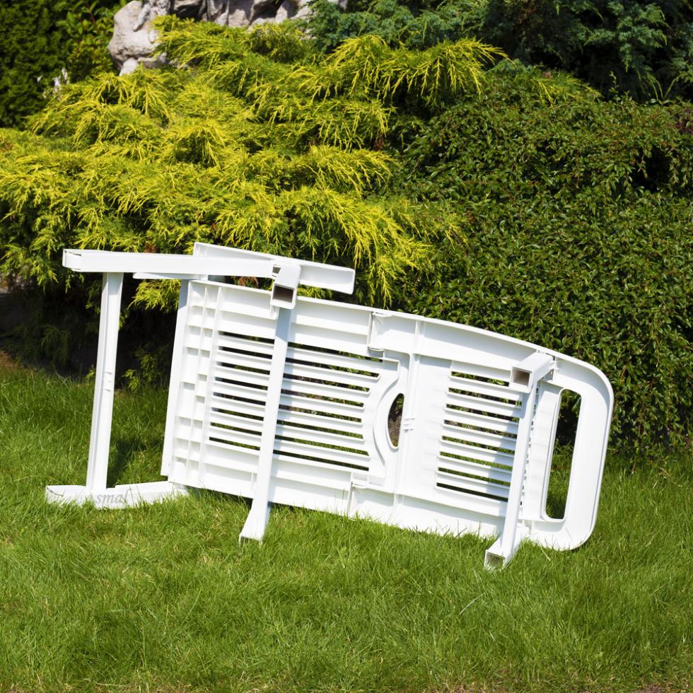 Leżak Basenowy Relaksacyjno - Wypoczynkowy Fiorello Biały - Leżak Basenowy Relaksacyjno - Wypoczynkowy Fiorello Biały - obrazek 8