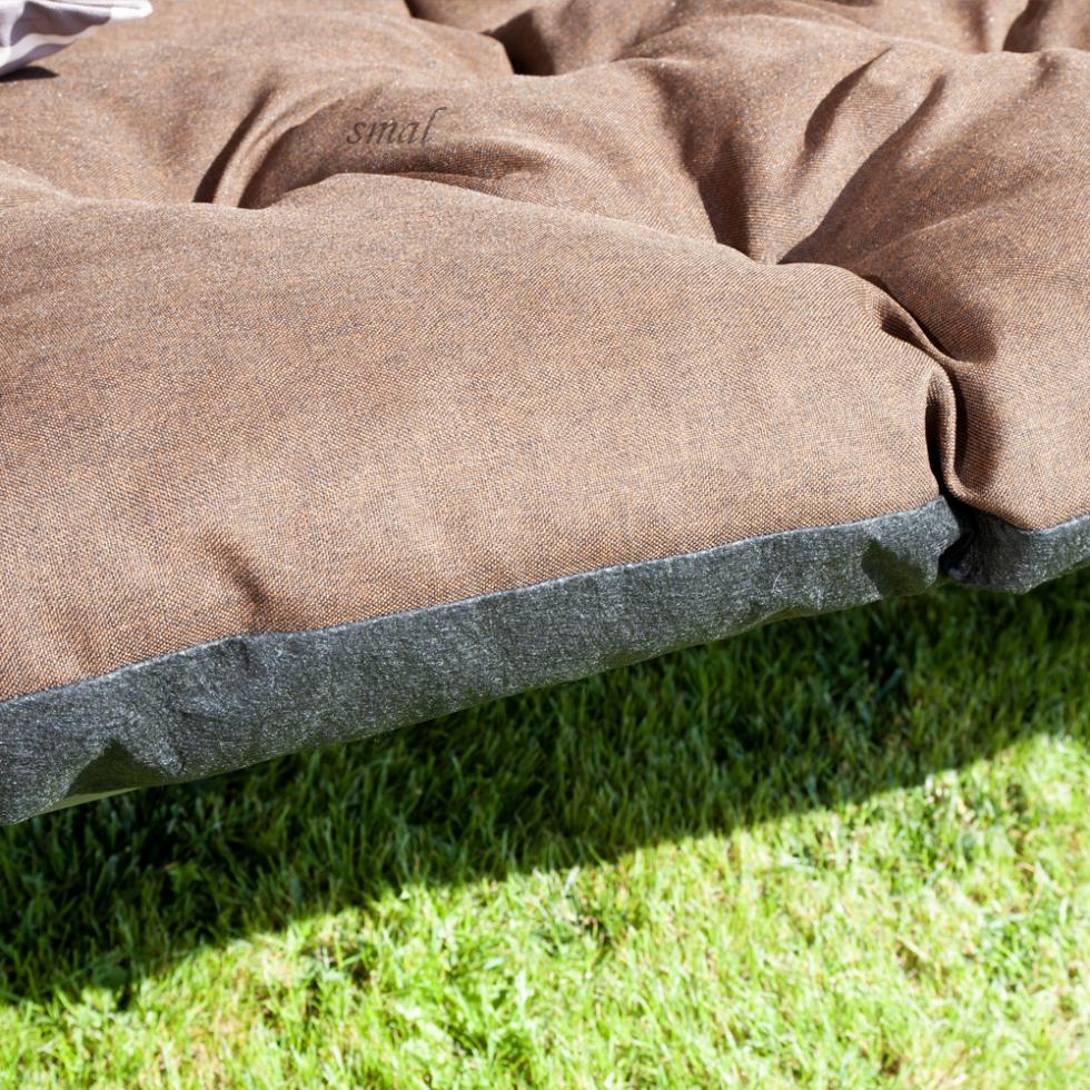 PODUSZKA MATERAC NA ŁAWKĘ HUŚTAWKĘ OGRODOWĄ BRĄZOWA - PODUSZKA MATERAC NA ŁAWKĘ HUŚTAWKĘ OGRODOWĄ BRĄZOWA - obrazek 7