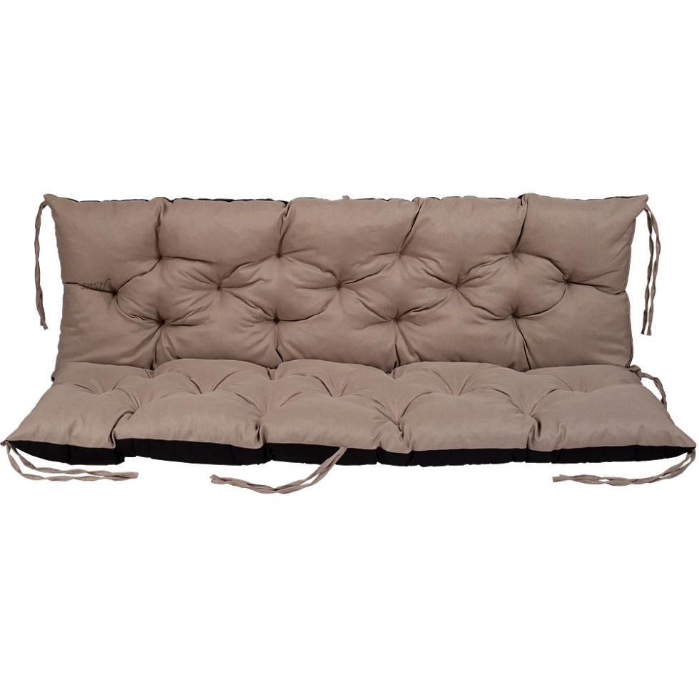 PODUSZKA MATERAC NA ŁAWKĘ HUŚTAWKĘ OGRODOWĄ BEŻOWA - PODUSZKA MATERAC NA ŁAWKĘ HUŚTAWKĘ OGRODOWĄ BEŻOWA - obrazek 10